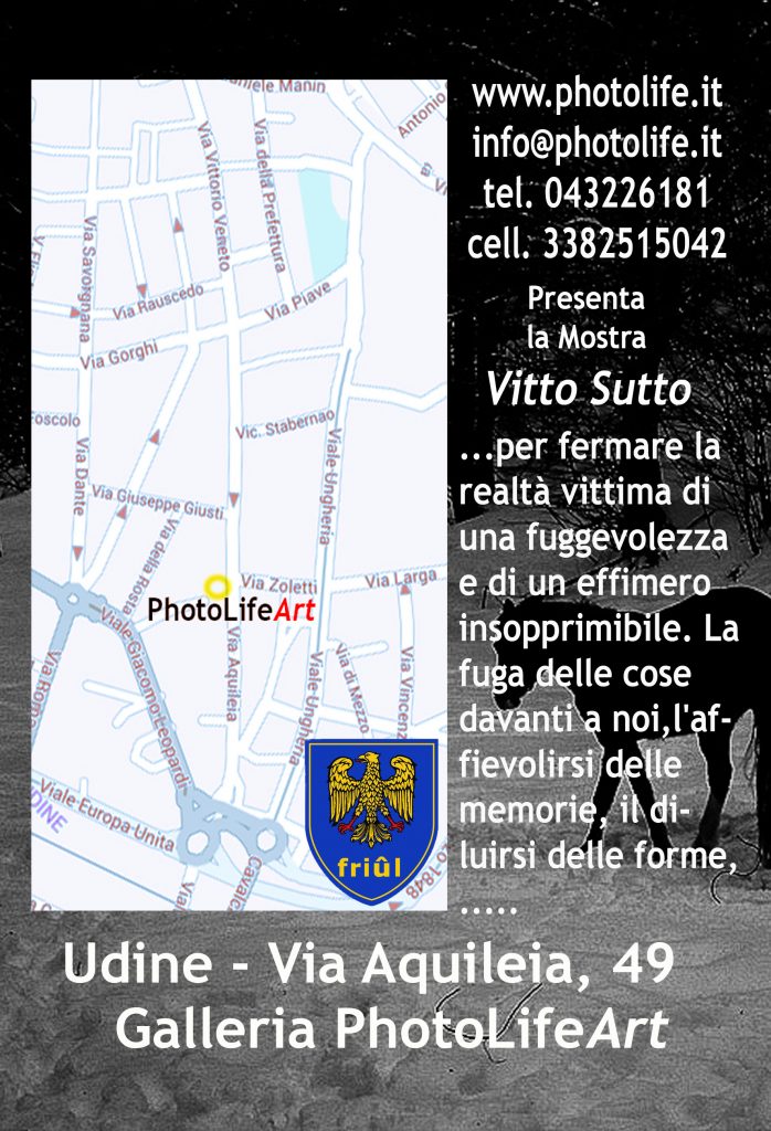 Udineselife presenta: 7 maggio 2019 ore18,00    Via Aquileia, 49, la mostra fotografica di....